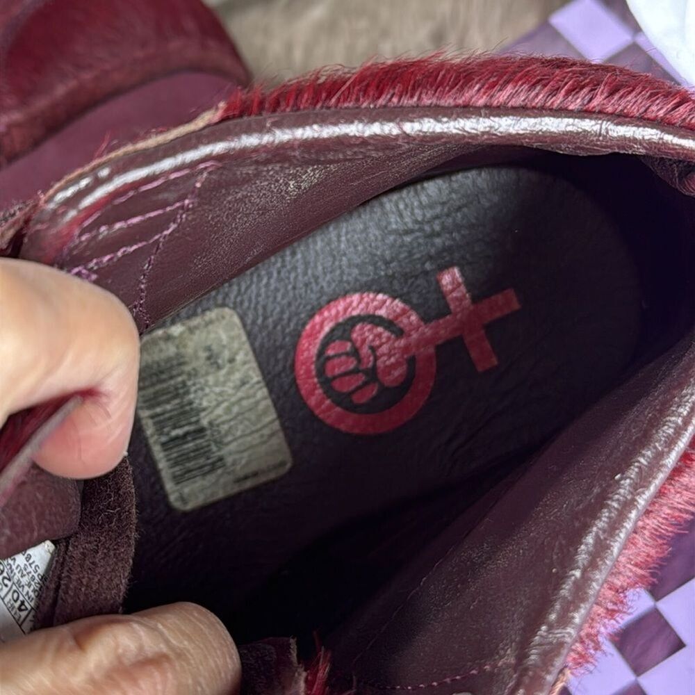 (A) RARE Reebok Amber Rose Muva Fuka Burgundy Gum Top Sneakers, Women's Size 9 - Picture 13 of 14